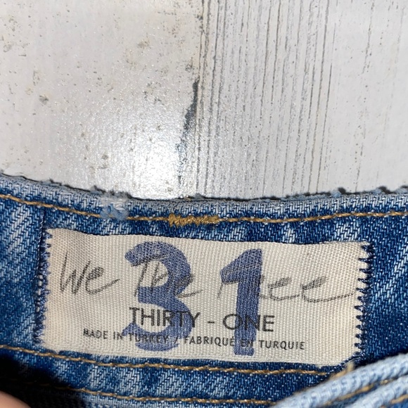 0909 Free People Blue Denim Jeans by Thirty-One - Picture 2 of 5